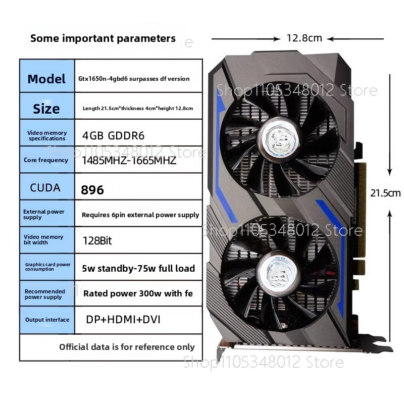 Pc Gaming Gtx 1650 - Carte graphique GTX 1650 4 Go