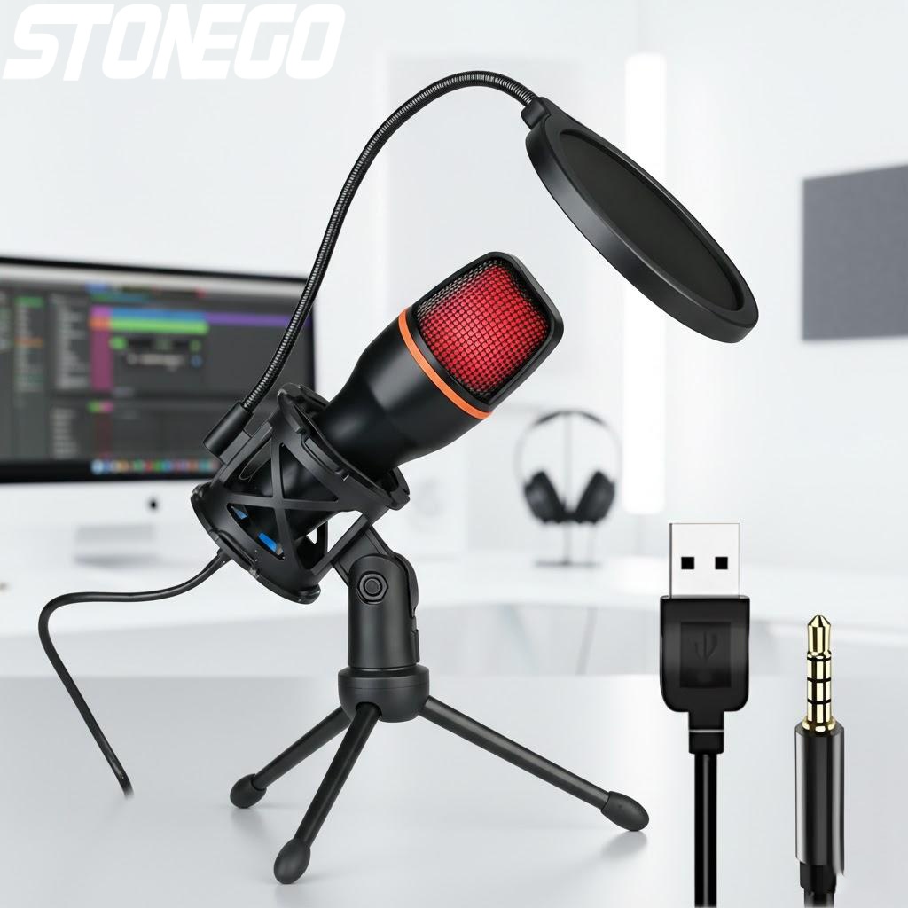 Pc Gaming Youtuber - Kit de microphone à condensateur USB