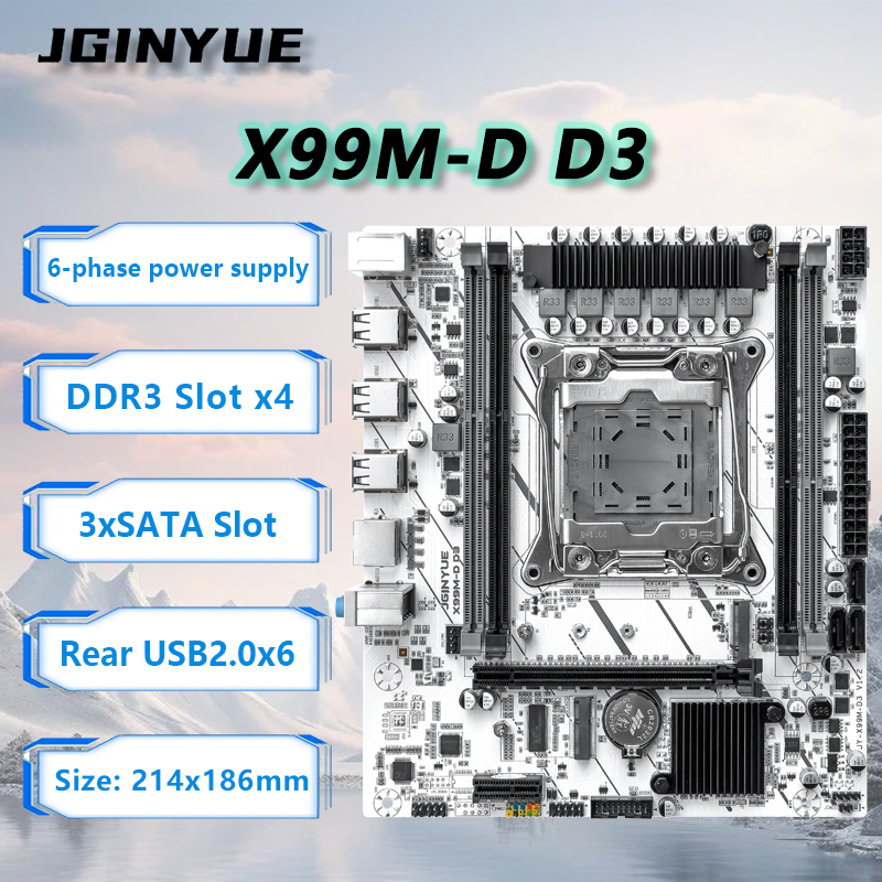 Pc Gaming Omen - Carte mère JGINYUE X99 LGA2011-3 M-ATX,