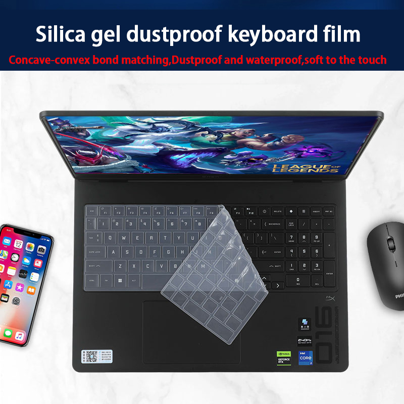 Pc Gaming Omen - Film de clavier en silicone pour