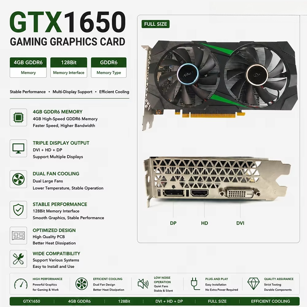 Pc Gaming Gtx 1650 - Carte graphique GTX 1650 4 Go