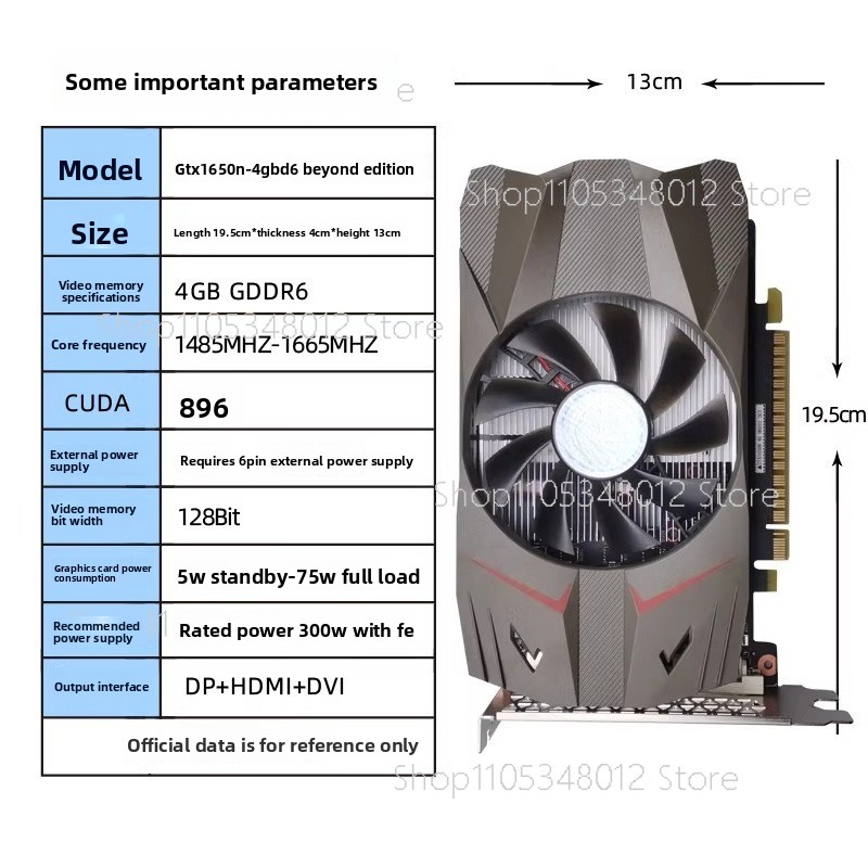 Carte graphique GTX 1650 4 Go  - Pc Gaming Gtx 1650 avis et prix