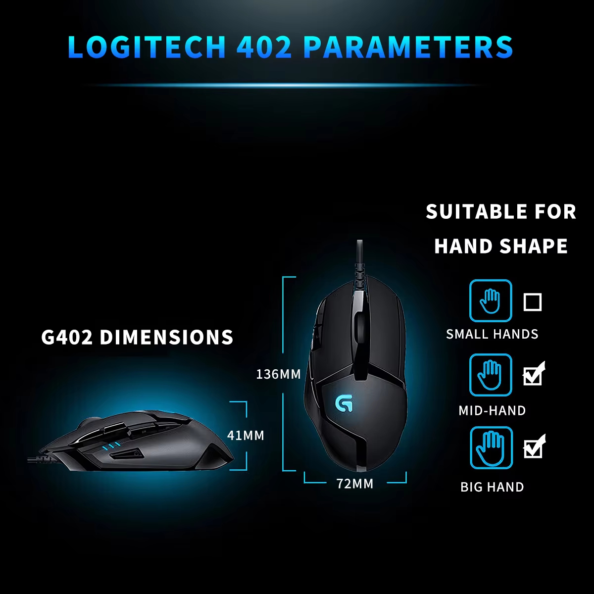 Souris de jeu Logitech G402 Hy - Pc Gaming Valorant avis et prix