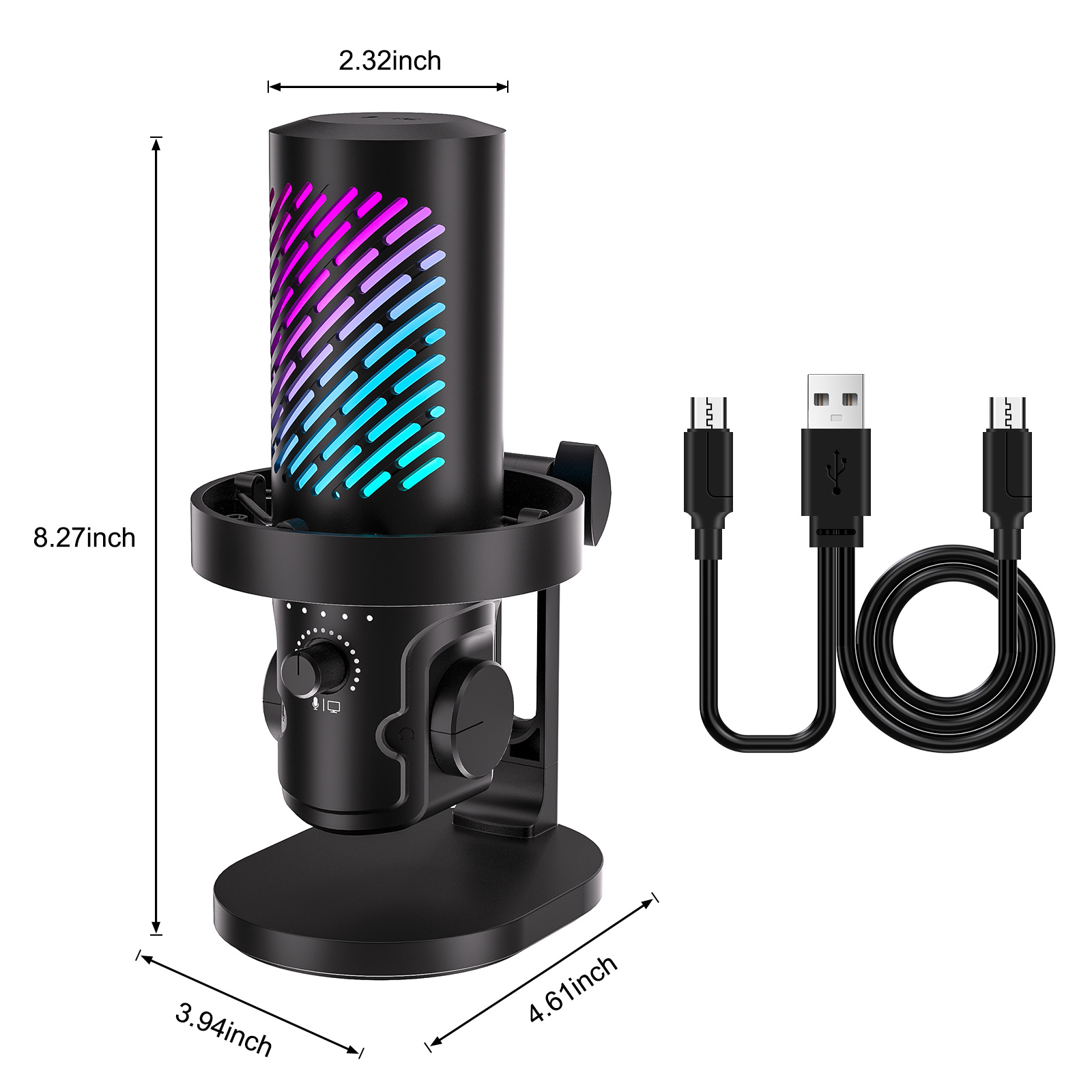 Tenlamp CG1 RGB Microphone de  - Pc Gaming Youtuber avis et prix