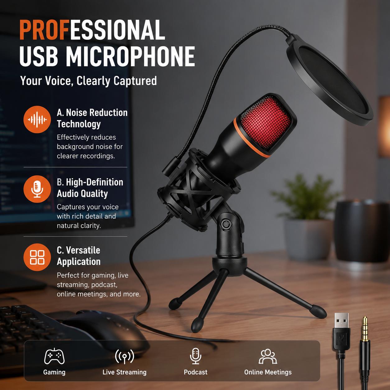 Kit de microphone professionne - Pc Gaming Youtuber avis et prix