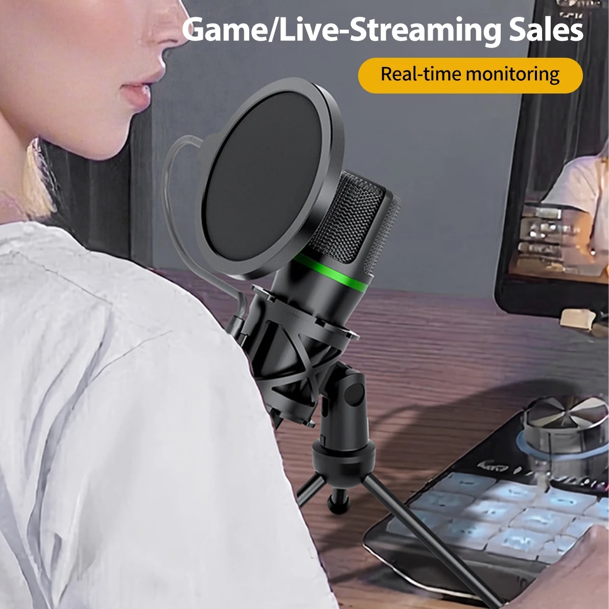 Microphone à condensateur prof - Pc Gaming Youtuber avis et prix