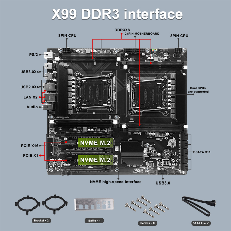 X99 carte mère CPU double pris - Pc Gaming Omen avis et prix